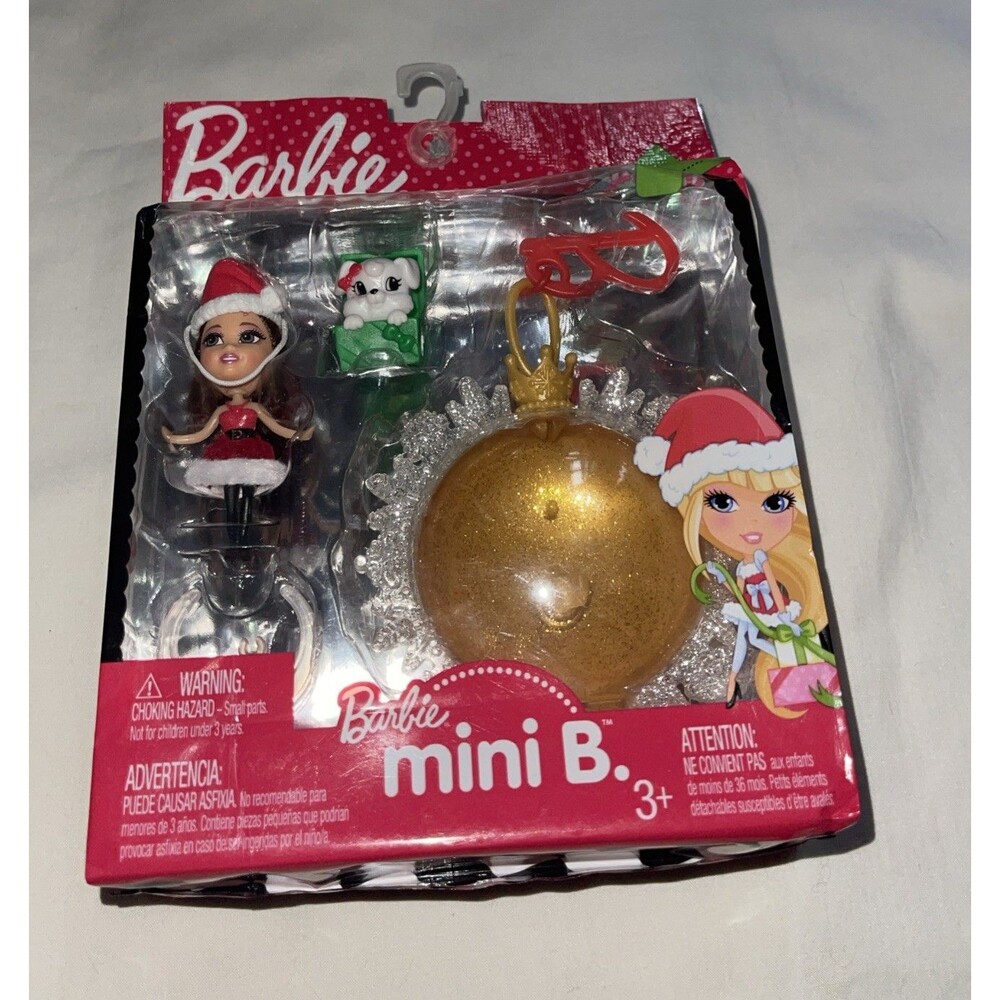 2009 Mattel Barbie Mini B #N 27 or N28 Christmas Doll Keychain